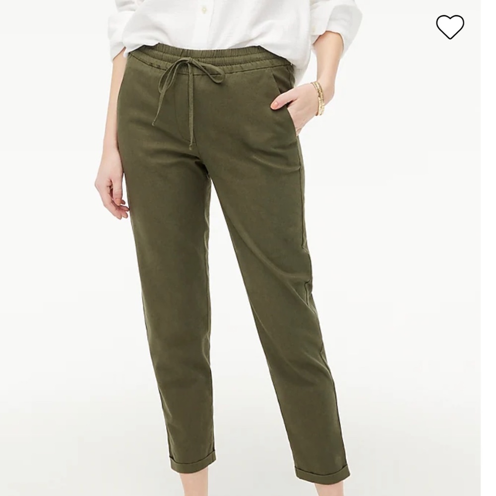 JCrew Linen-cotton pant